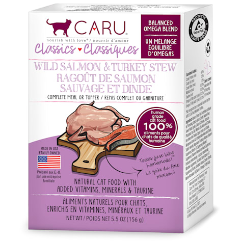 CARU Wild Salmon & Turkey Stew Wet Cat Food