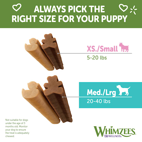 Whimzees Natural Grain Free Dental Medium Large Puppy Treats 7 4