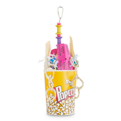 You & Me Premier Fun Popcorn Box Foraging Bird Toy