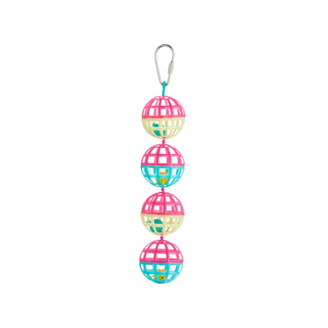 You & Me Jingle Lattice Balls Noisemaking Bird Toy