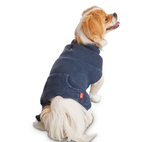 Reddy Indigo Knit Dog Sweater, X-Small 