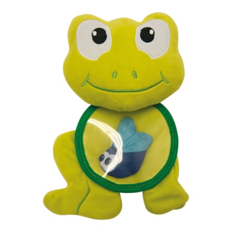 stuffed frog dog toy