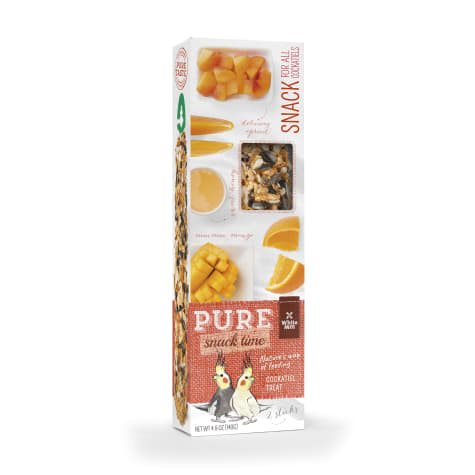 White Mill Treat Stick Apricot Orange & Mango Flavor for Cockatiel