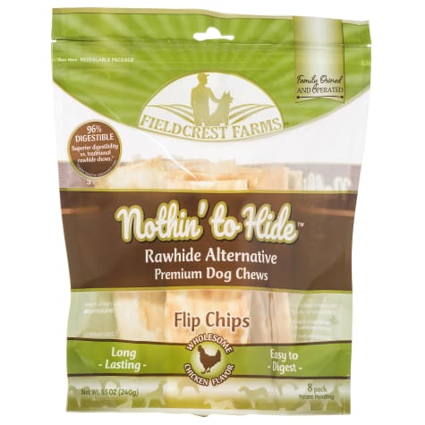 Fieldcrest Farms Nothin' to Hide Flip Chips Chicken Flavor Dog Chew