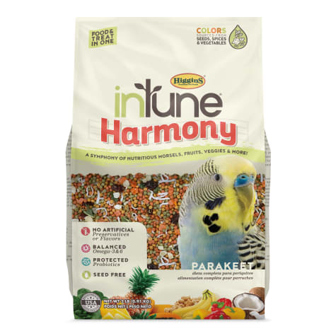 Higgins inTune Harmony Fruit Extruded Parakeet Bird Food