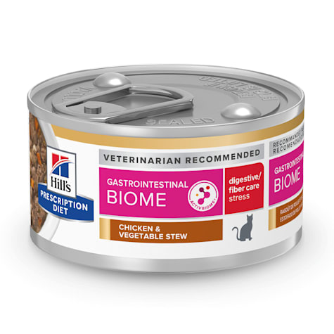 Hill's Prescription Diet Gastrointestinal Biome Stress Digestive Care Chicken & Vegetable Stew Cat Food