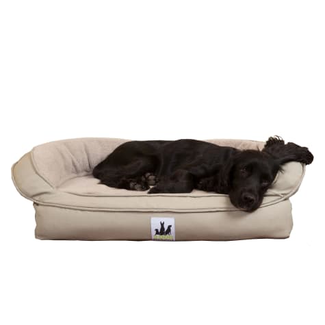 3 Dog Personalized EZ Wash Memory Foam Fleece Bolster Dog Bed