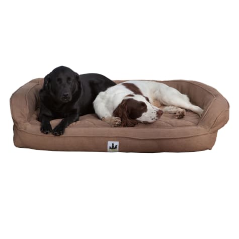 3 Dog Personalized EZ Wash Premium Memory Foam Bolster Dog Bed