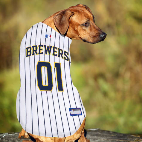Pets First Milwaukee Brewers Jersey for 