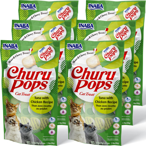 Inaba Churu Pops Tuna with Chicken Recipe Cat Treats