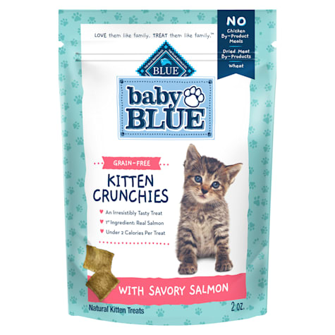 Blue Buffalo Baby BLUE Crunchies, Savory Salmon, Natural Kitten Treats