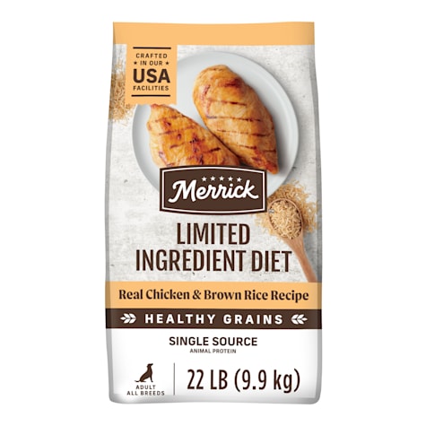Merrick Limited Ingredient Diet Chicken and Brown Rice, Premium and Natural Kibble with Healthy Grains Dry Dog Food