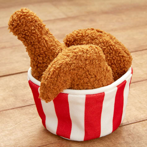 chicken nugget dog toy