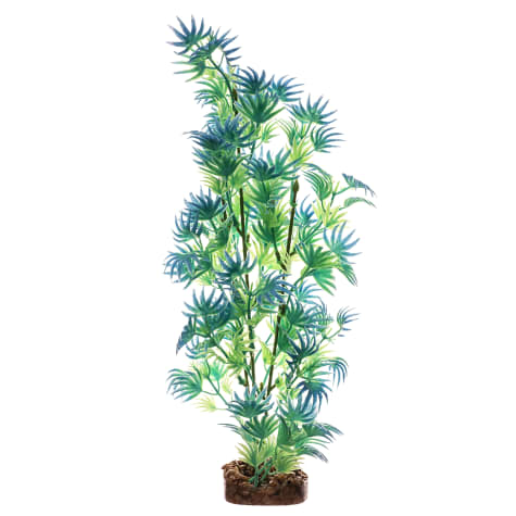 GloFish Green And Blue Plant Fluorescent Under Blue LED Light Aquarium Decor