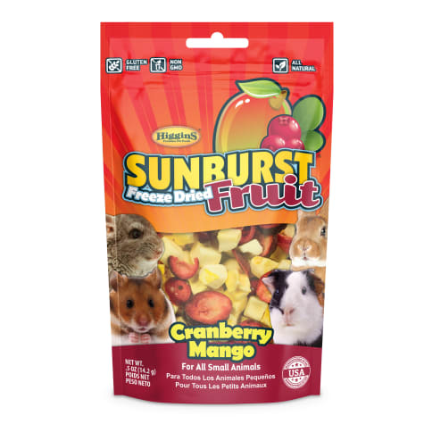 Higgins Sunburst Freeze Fried Fruit Cranberry Mango Small Animal Treat
