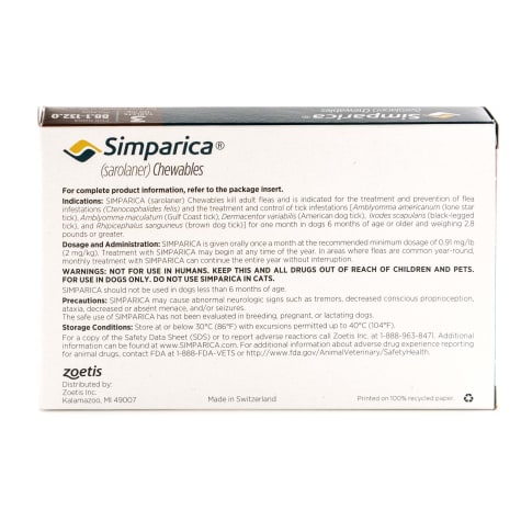 Simparica Chewable For Dogs 88 1 132 Lbs Pack Of 3 Petco
