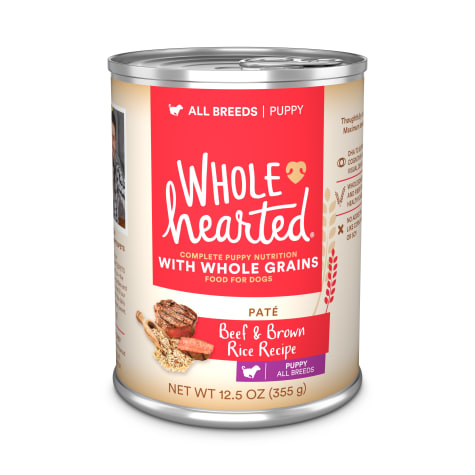 WholeHearted Beef & Brown Rice Recipe Puppy Pate Wet Food