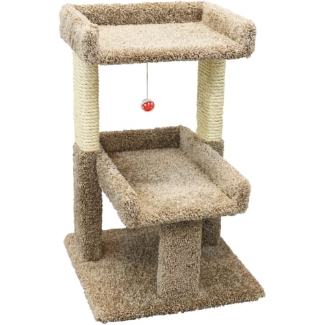 New Cat Condos 2 Level Brown Cat Play Perch