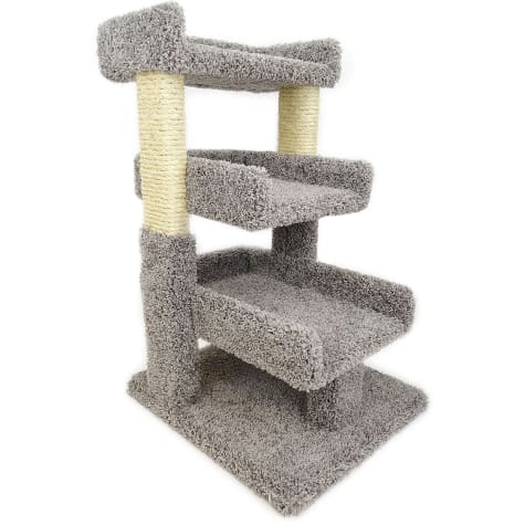 New Cat Condos 3 Level Premier Grey Triple Cat Perch
