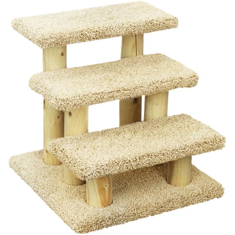 New Cat Condos 3 Level Premier Tan Post Stairs