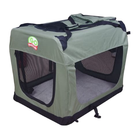 Go Pet Club Portable Soft Green Dog Crate