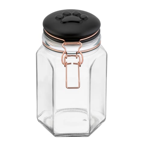 Amici Home Bernese Matte Black Paw Lid for Pets
