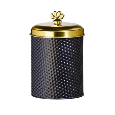 Amici Home Woofgang Round Gold Metal Canister for Pets