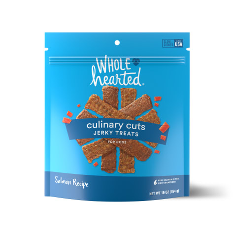 WholeHearted Culinary Cuts Salmon Recipe Jerky Dog Treats