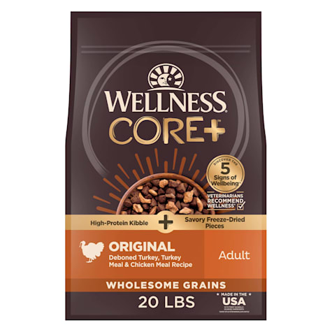 Wellness CORE+ High Protein Original Turkey & Chicken with Freeze Dried Pieces Recipe Dry Dog Food