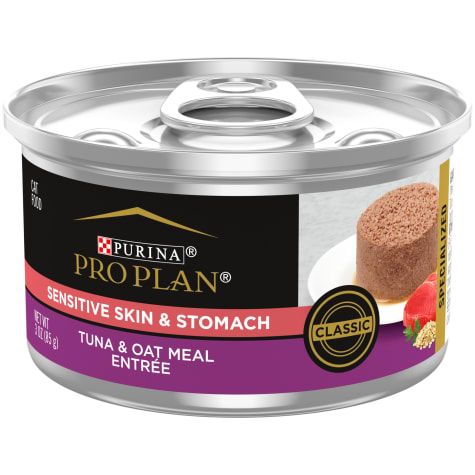 Purina Pro Plan SPECIALIZED Sensitive Skin & Stomach Tuna & Oat Meal Entree Wet Cat Food
