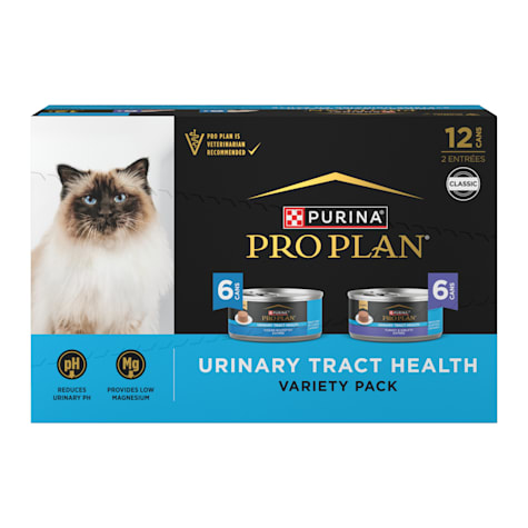 Purina Pro Plan Urinary Tract Turkey & Giblets, Ocean Whitefish Entrees Health Pate Cat Food Variety Pack