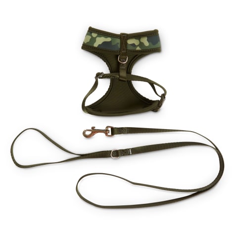 Bond & Co. Camo-Print Cat Harness & Leash Set