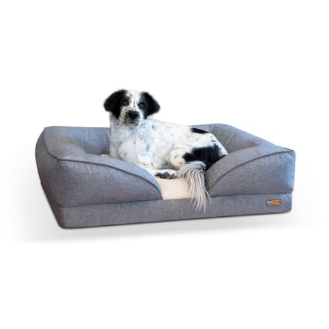 K&H Pillow-Top Orthopedic Lounger Gray Dog Beds