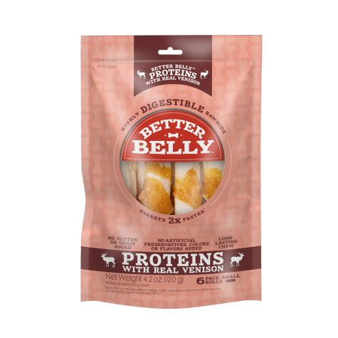 Better Belly Proteins With Real Venison Digestible Small Dog Chew