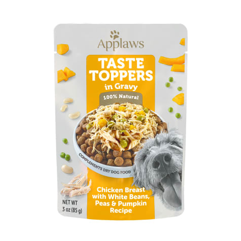 Applaws Taste Toppers Chicken Breast with White Beans, Peas & Pumpkin in Gravy Wet Dog Food