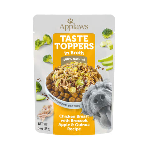 Applaws Taste Toppers Chicken Breast with Broccoli, Apple & Quinoa in Broth Wet Dog Food