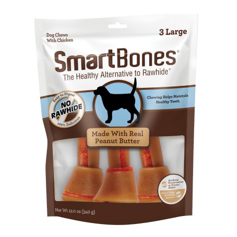 SmartBones Large Bones Chicken & Peanut Butter No-Rawhide Dog Chews