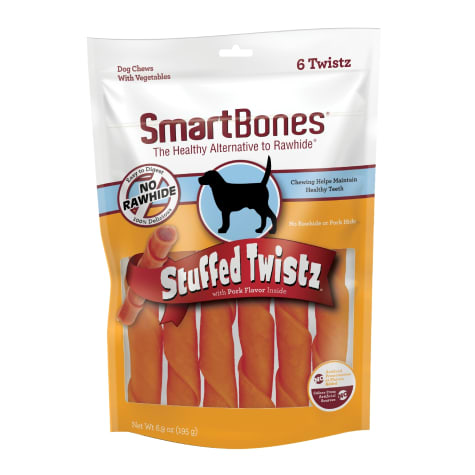 SmartBones Stuffed Twistz Vegetable & Pork No-Rawhide Dog Chews