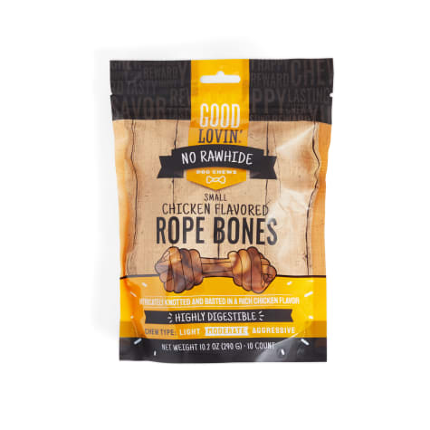 Good Lovin' Chicken-Flavored Rope Bones No-Rawhide Dog Chews