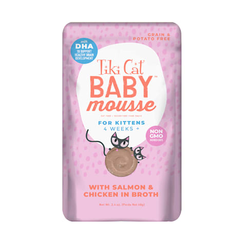 Tiki Cat Velvet Mousse Kitten Salmon Wet Food