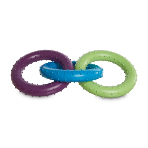 Leaps & Bounds Spiny 3-Ring Dog Chew Toy