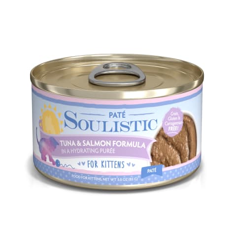 Soulistic Pate Kitten Tuna & Salmon Formula in a Hydrating Puree Wet Cat Food