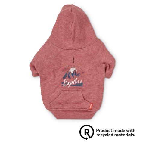 pink dog hoodie