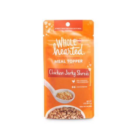 WholeHearted Chicken Jerky Shreds Protein-Boosting Dry Cat Meal Topper