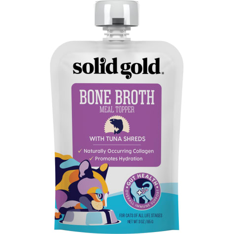 Solid Gold Bone Broth with Tuna Shreds Wet Cat Food