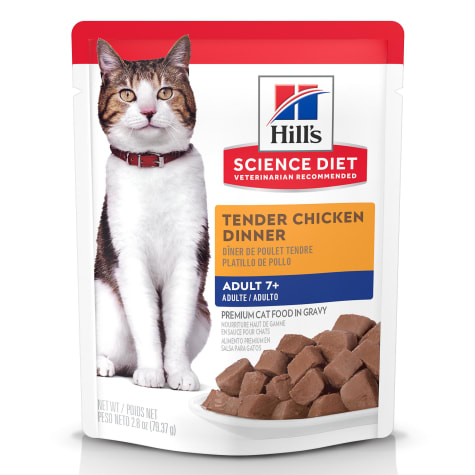 Hill's Science Diet Senior 7+ Chicken Wet Cat Food, 2.8 oz ...