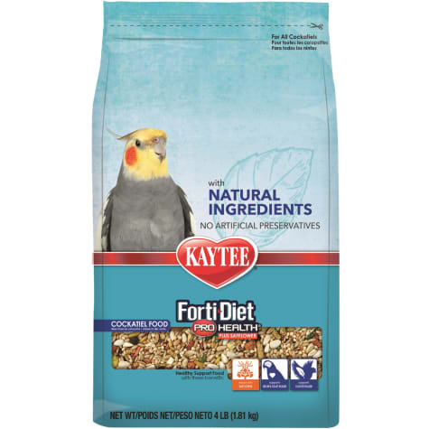 Kaytee Forti-Diet Pro Health Natural with Safflower Cockatiel Food