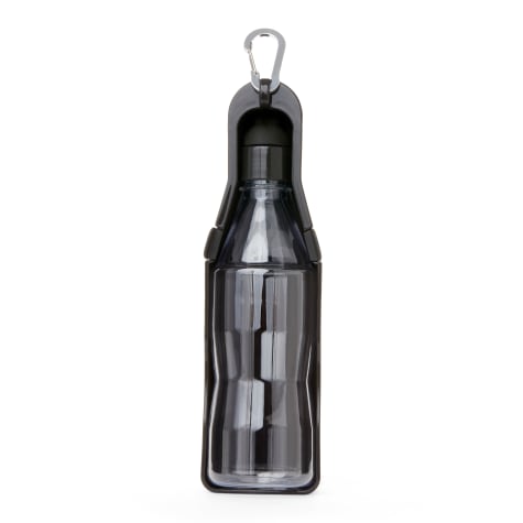 EveryYay Wet Your Whistle Black Plastic Water Dispenser for Dogs