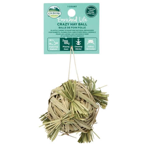 Oxbow Enriched Life Crazy Hay Ball Toy for Small Pets
