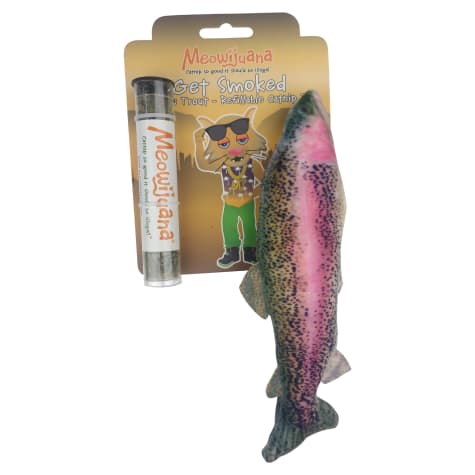 Meowijuana Refillable Get Smoked Catnip Fish Cat Toy